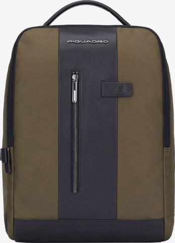 Piquadro Backpack in Green: front
