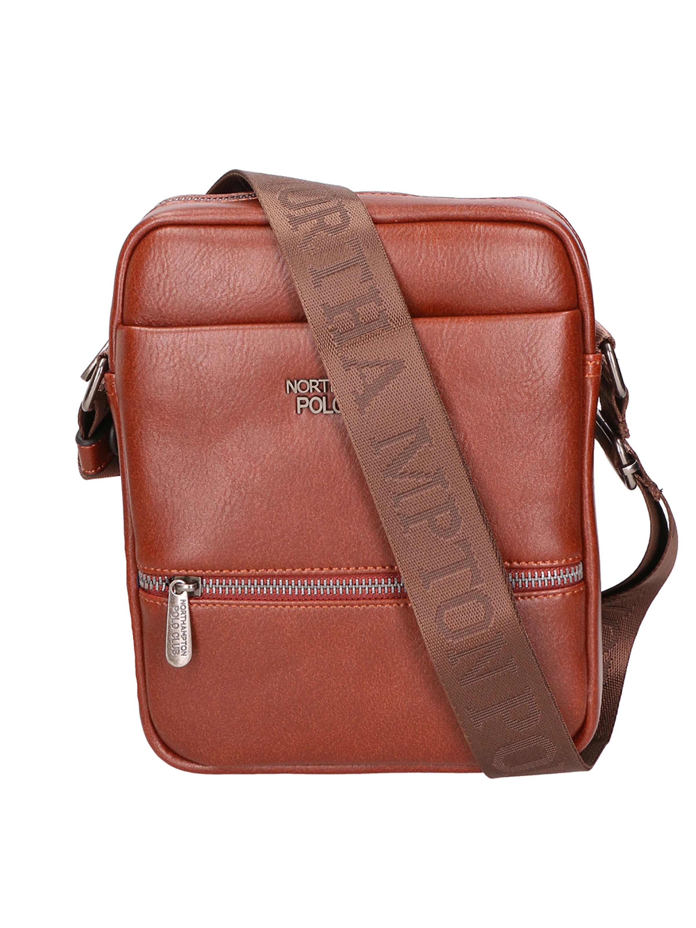 Northampton Polo Club Schultertasche in Braun: Vorderseite