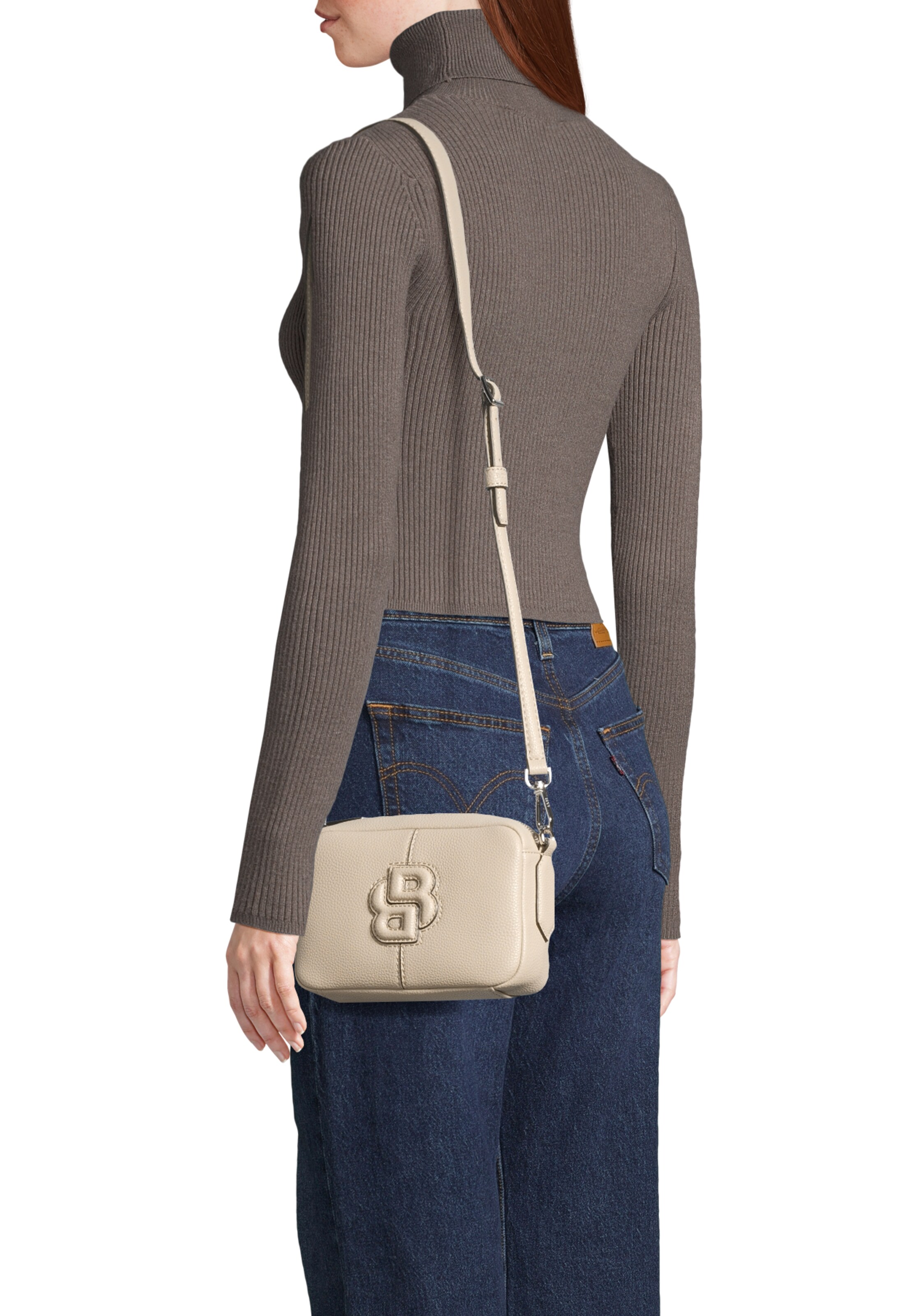 BOSS Taška cez rameno 'Anett' - Béžová