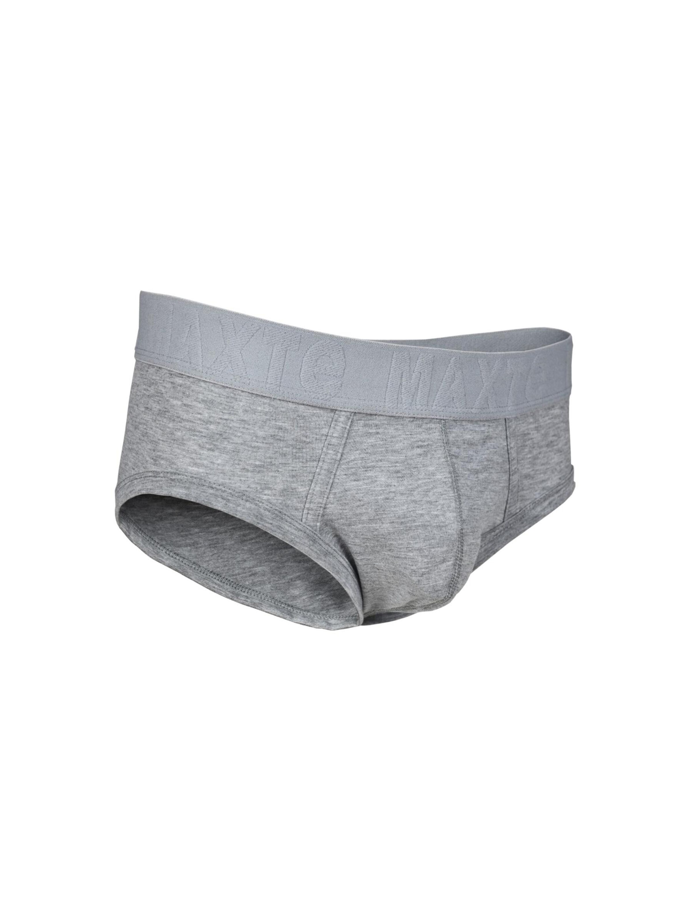 Maxte Panty 'COTTON MAX Slips Men 5er Pack' in Grey