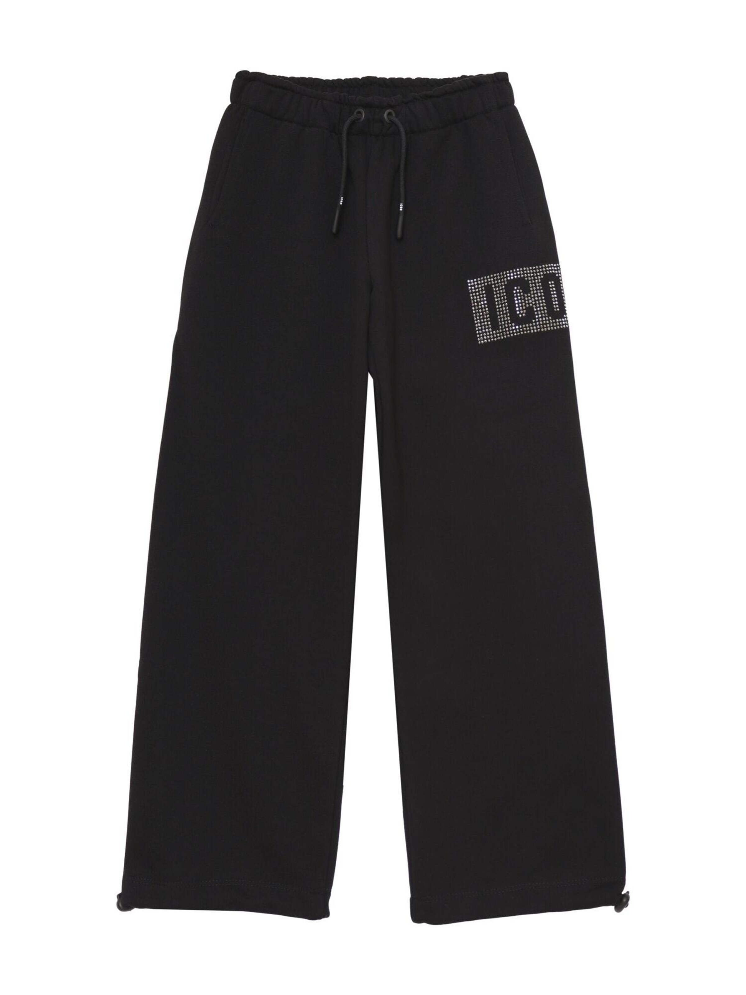 ICON Wide Leg Hose‌‌‌‌‌‌‌‌‌ in Schwarz: Vorderseite