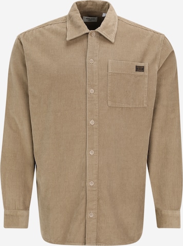 smėlio Jack & Jones Plus Patogus modelis Marškiniai 'JJUROY': priekis