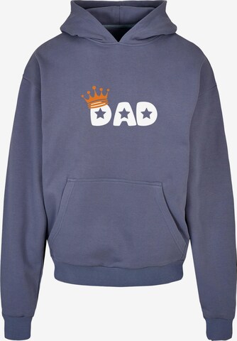 Merchcode Sweatshirt 'Fathers Day - King Dad' in Blauw: voorkant