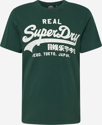 Superdry Tričko 'Classic' - Zelená: predná strana