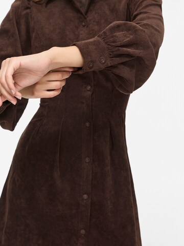 VILA Shirt dress 'VICORDU' in Brown