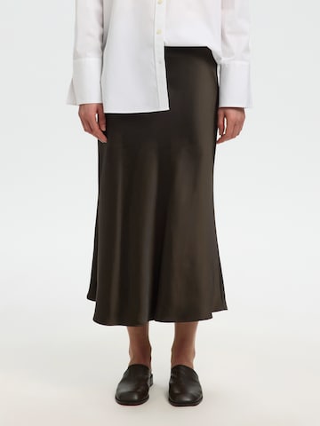 SELECTED Nederdel 'SLFLENA' i brun: forside