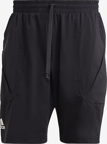 ADIDAS PERFORMANCE Športne hlače 'New York Ergo' | črna barva: sprednja stran