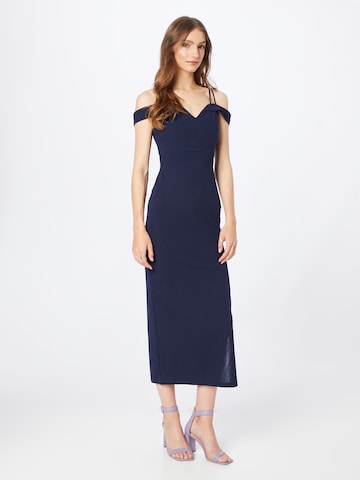 Skirt & Stiletto Večerné šaty 'ANNA' - Modrá: predná strana