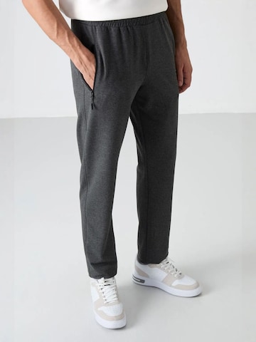 Tommy Liferegular Sportske hlače 'Jogginghose' - siva boja