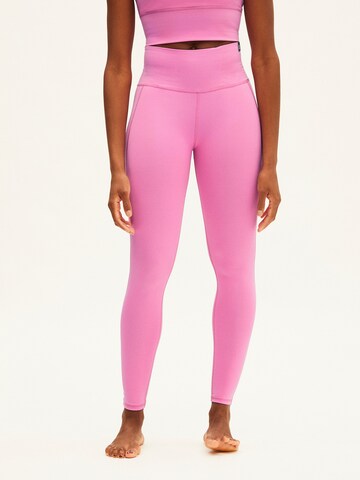 ARMEDANGELS Skinny Leggings 'AASANA' in Pink: front