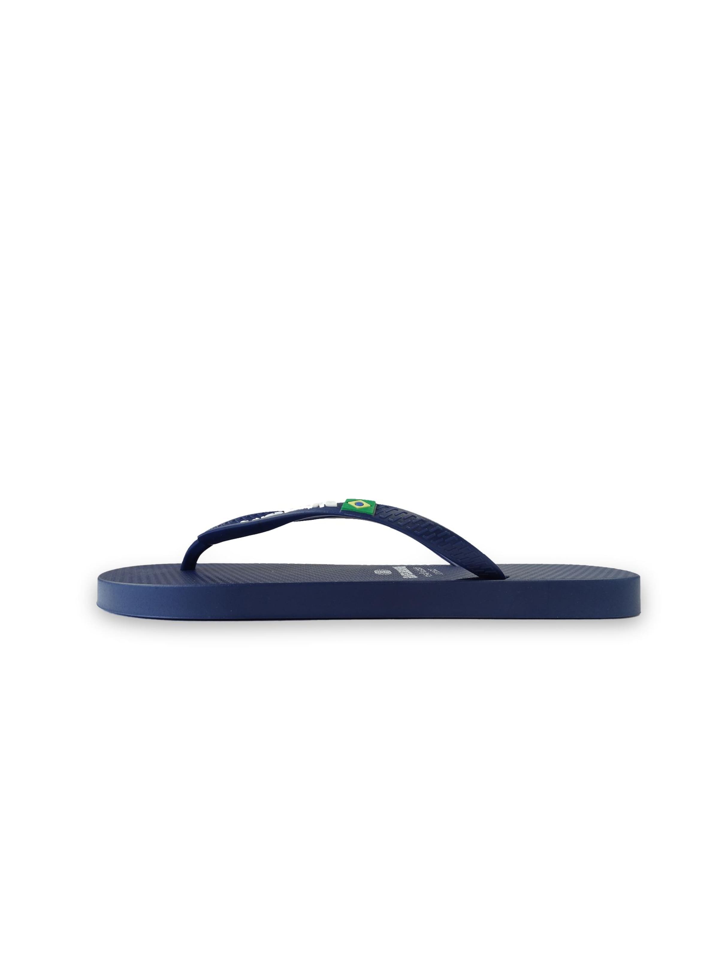 Infradito 'Classic SS19' di Brasileras in blu: frontale