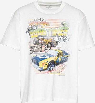 WRANGLER T-Shirt in himmelblau / gelb / hellgrün / mischfarben / offwhite, Produktansicht