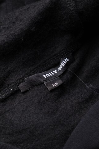 Tally Weijl Sweatshirt & Zip-Up Hoodie in XS in Black