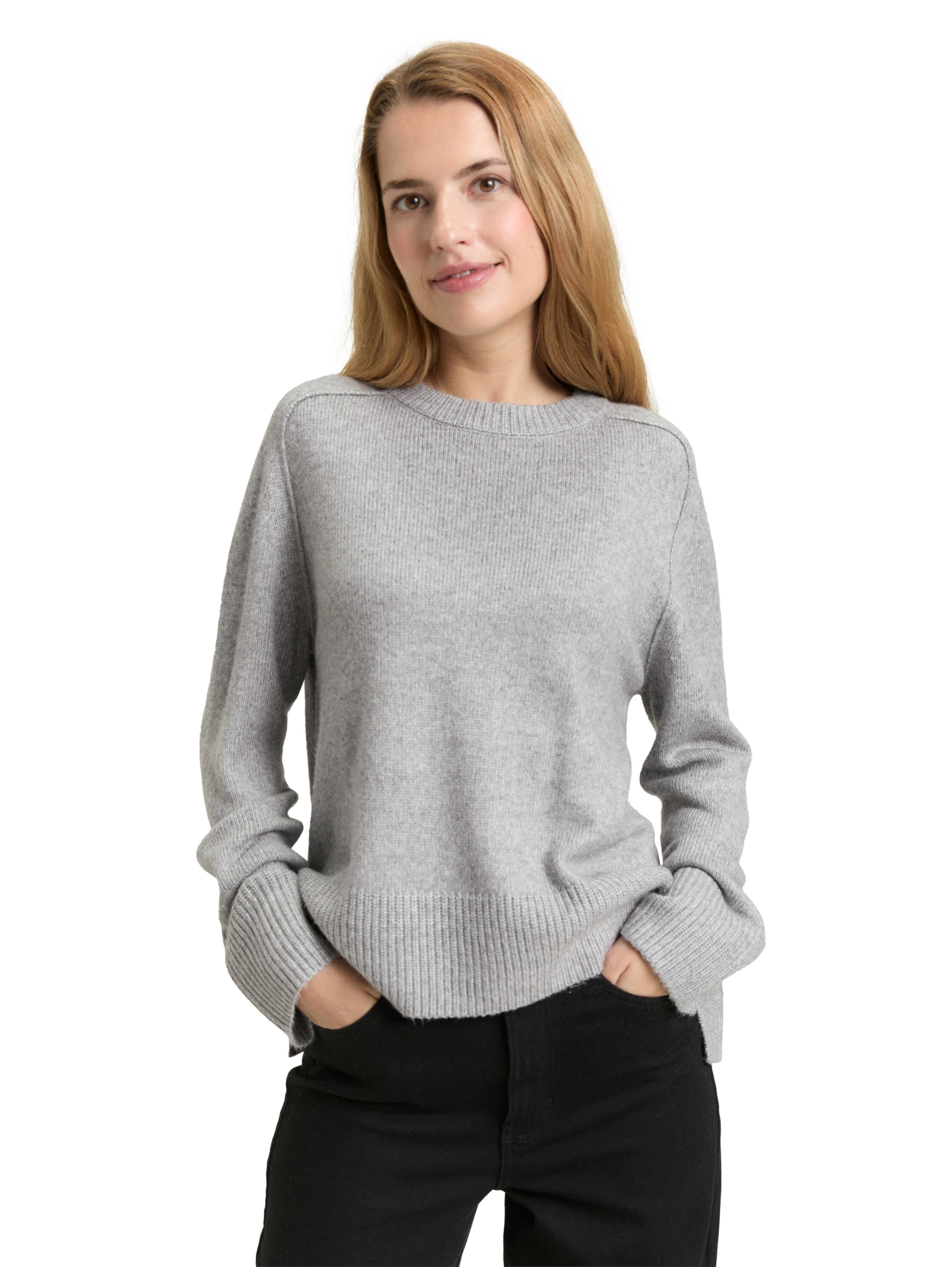 TOM TAILOR Sweater in Grey: front