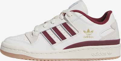 ADIDAS ORIGINALS Sapatilhas baixas 'Forum' em ouro / cinzento-prateado / bordeaux / branco, Vista do produto