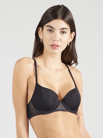 Dorina T-shirt Bra 'LEILA' in Black: front