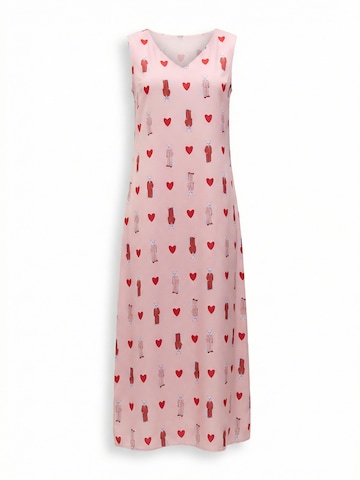 Cat e Lolette Sommerkleid 'Loungewear dress'‌‌‌‌‌‌‌‌‌‌ in Pink: Vorderseite