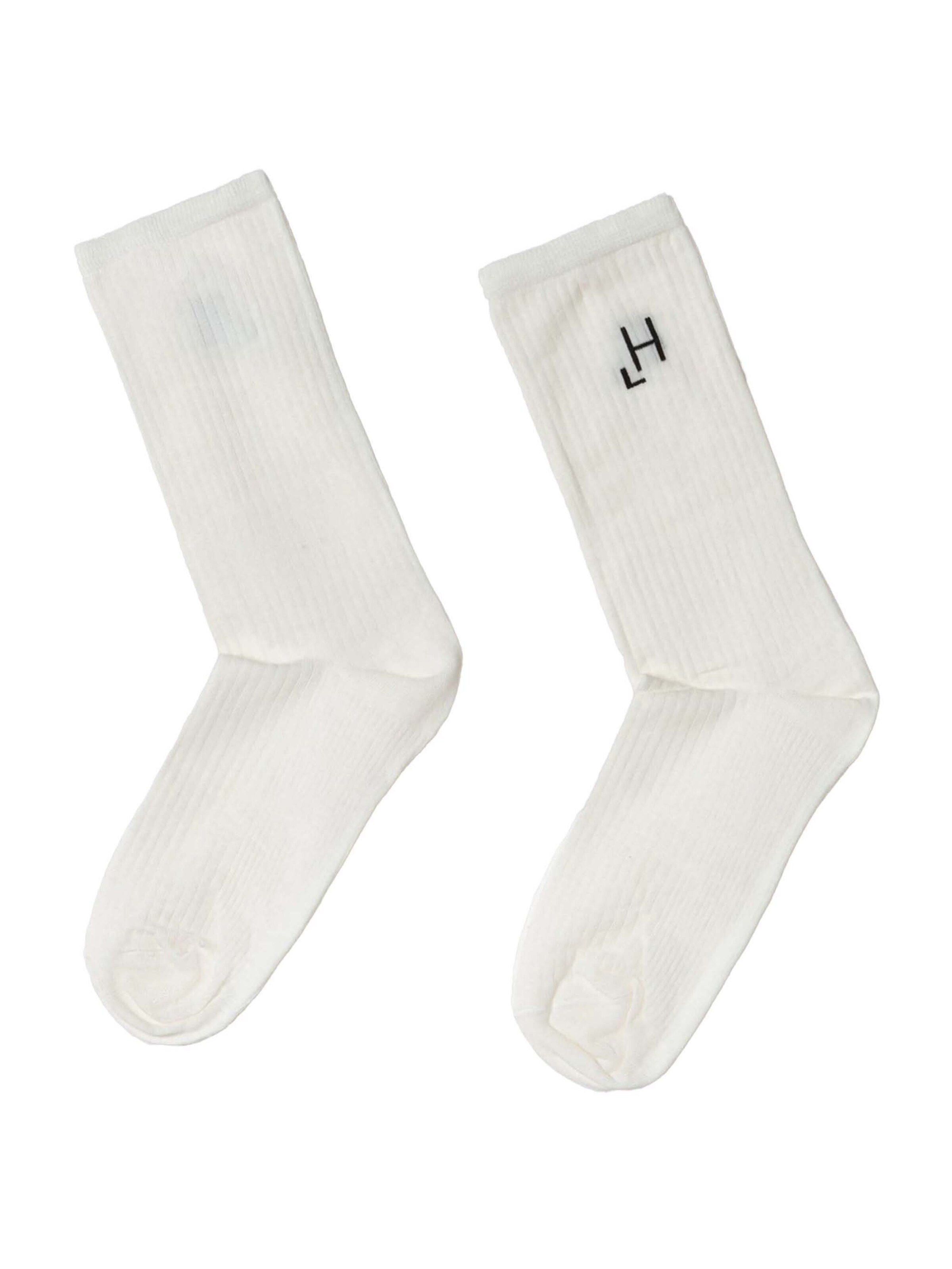 Chaussettes HINNOMINATE en blanc : devant