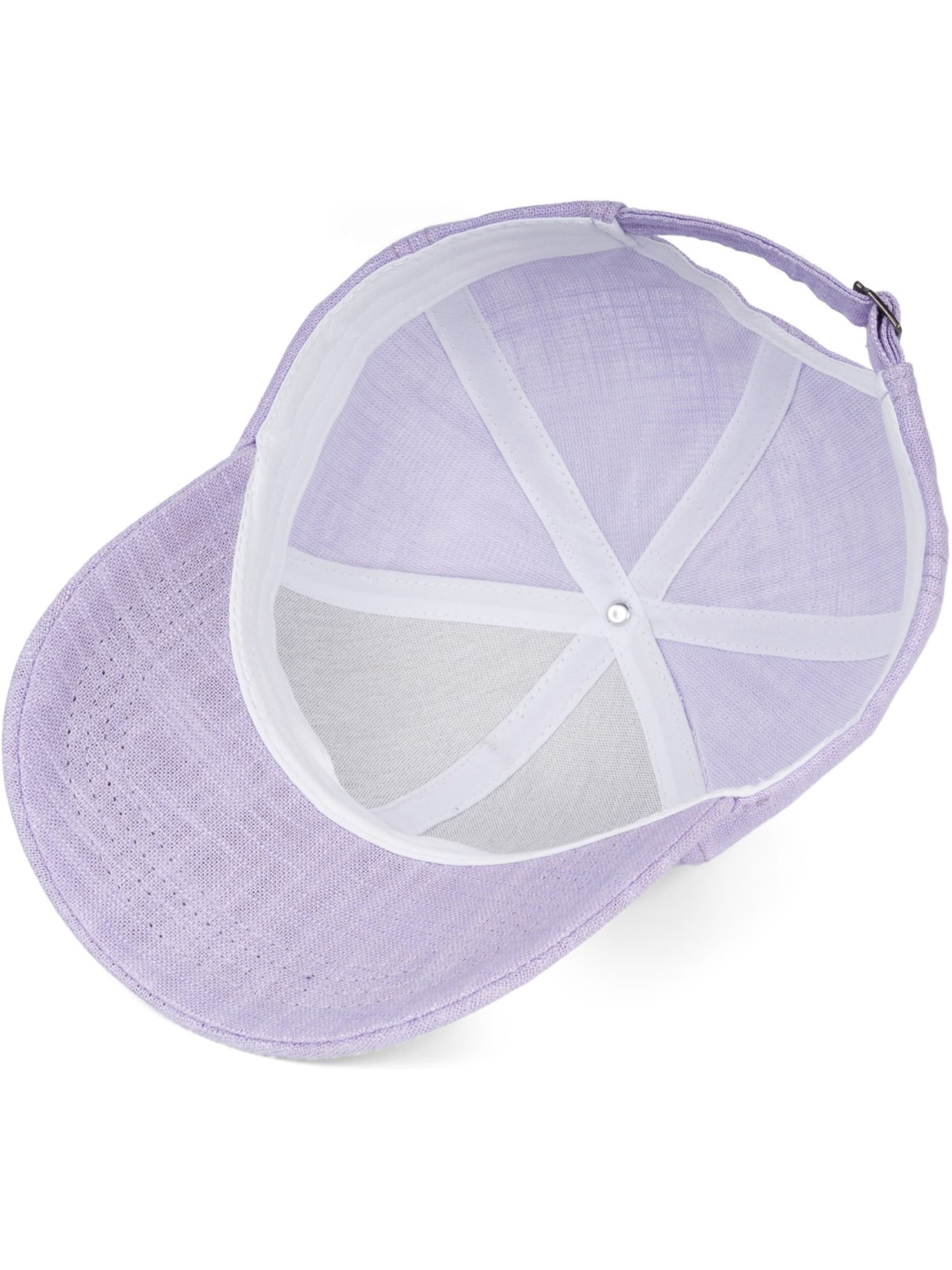 styleBREAKER Cap 'Leinen Baseball Cap' in Purple