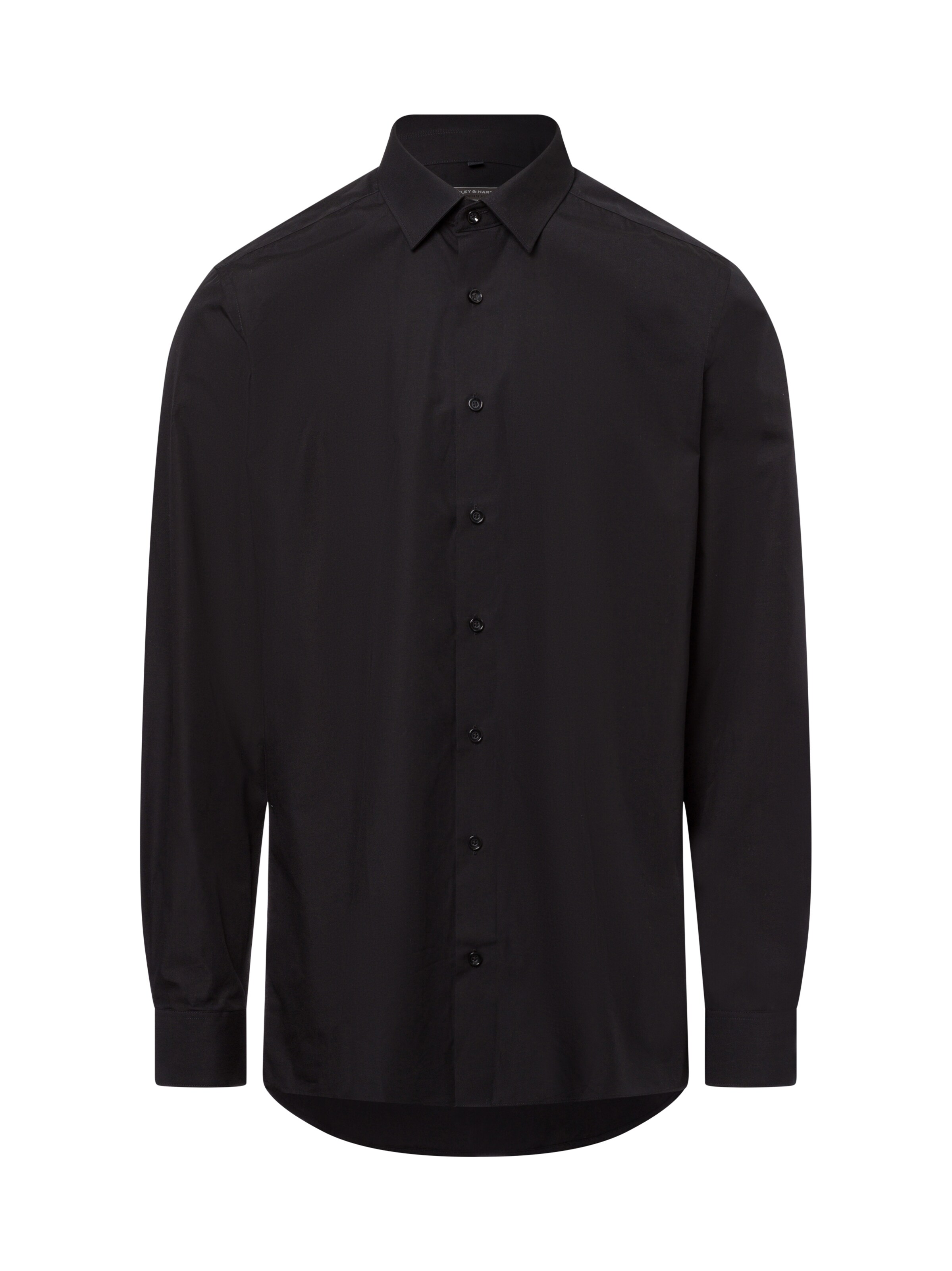Finshley & Harding Regular fit Business Shirt ' Easy Care ' in Black: front