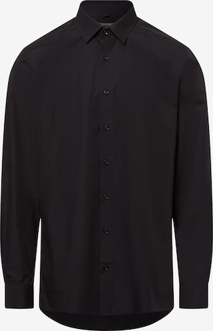 Finshley & Harding Regular fit Business Shirt ' Easy Care ' in Black: front