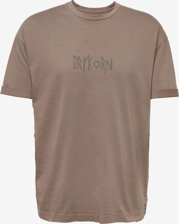 T-Shirt 'DRYKORN x ABOUT YOU THILO_CONSCIOUS' DRYKORN en marron : devant