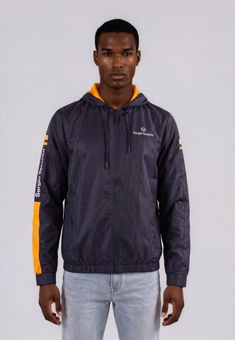 Sergio Tacchini Trainingsjack 'Riccia' in Zwart: voorkant