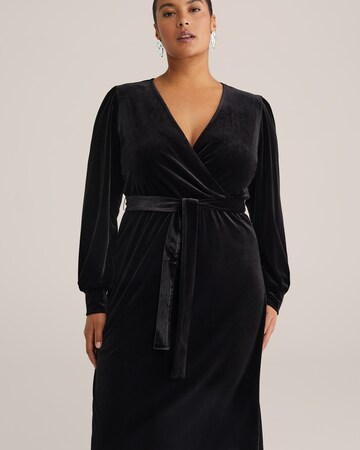 WE Fashion Obleka | črna barva