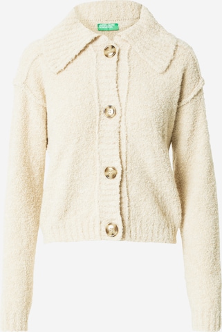 UNITED COLORS OF BENETTON Knit Cardigan in Beige: front