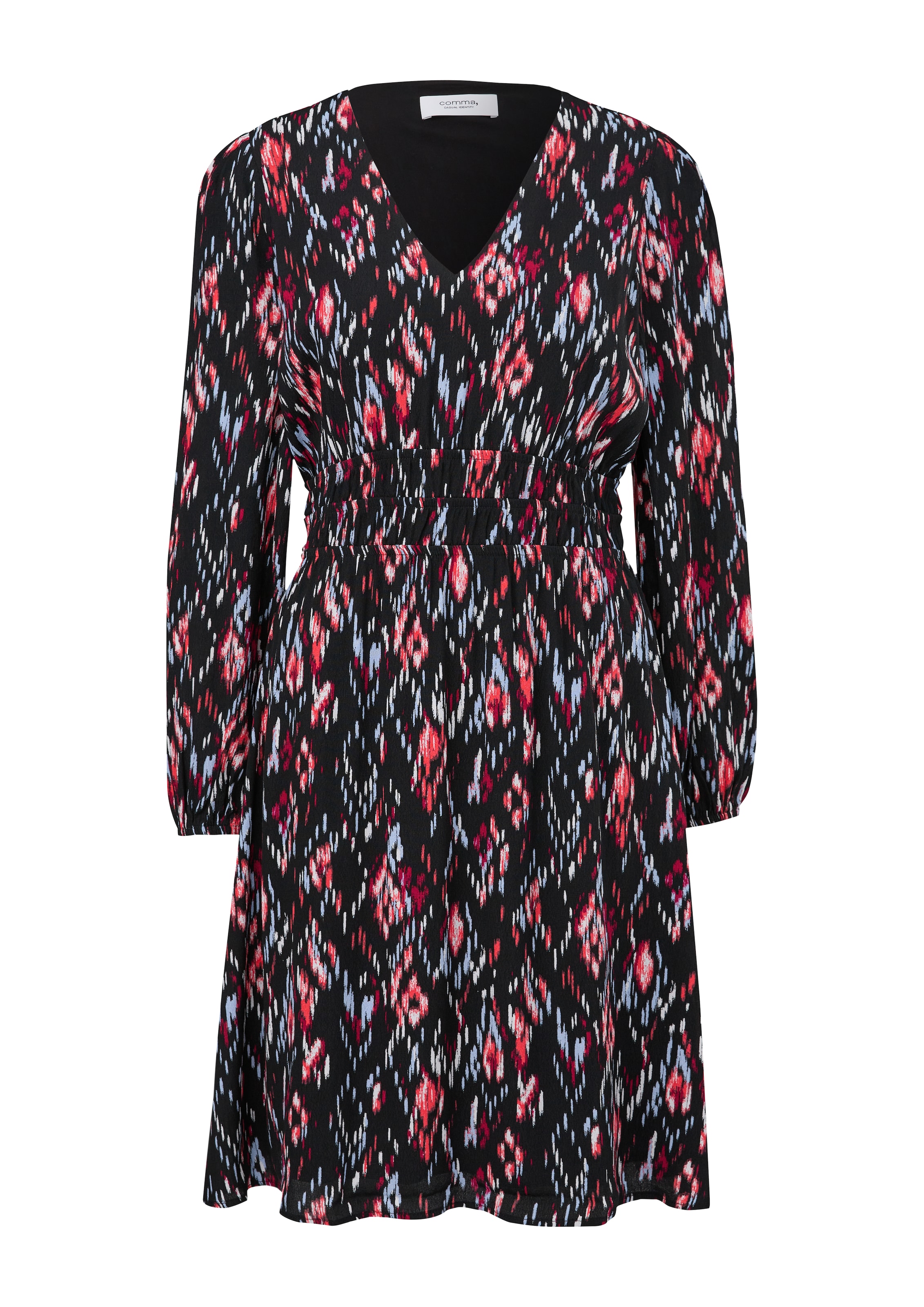 comma casual identity Kleid in Schwarz: Vorderseite