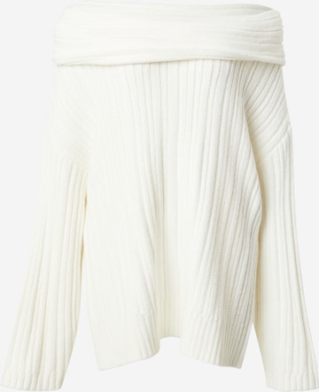 Pullover di millane in bianco: frontale
