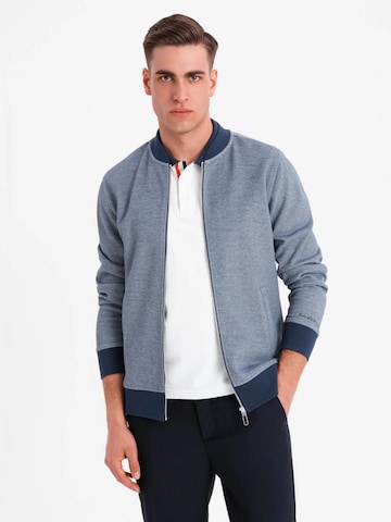 Ombre Sweat jacket 'OM-SSZP-0238' in Blue