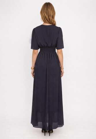 Elara Avondjurk in Blauw