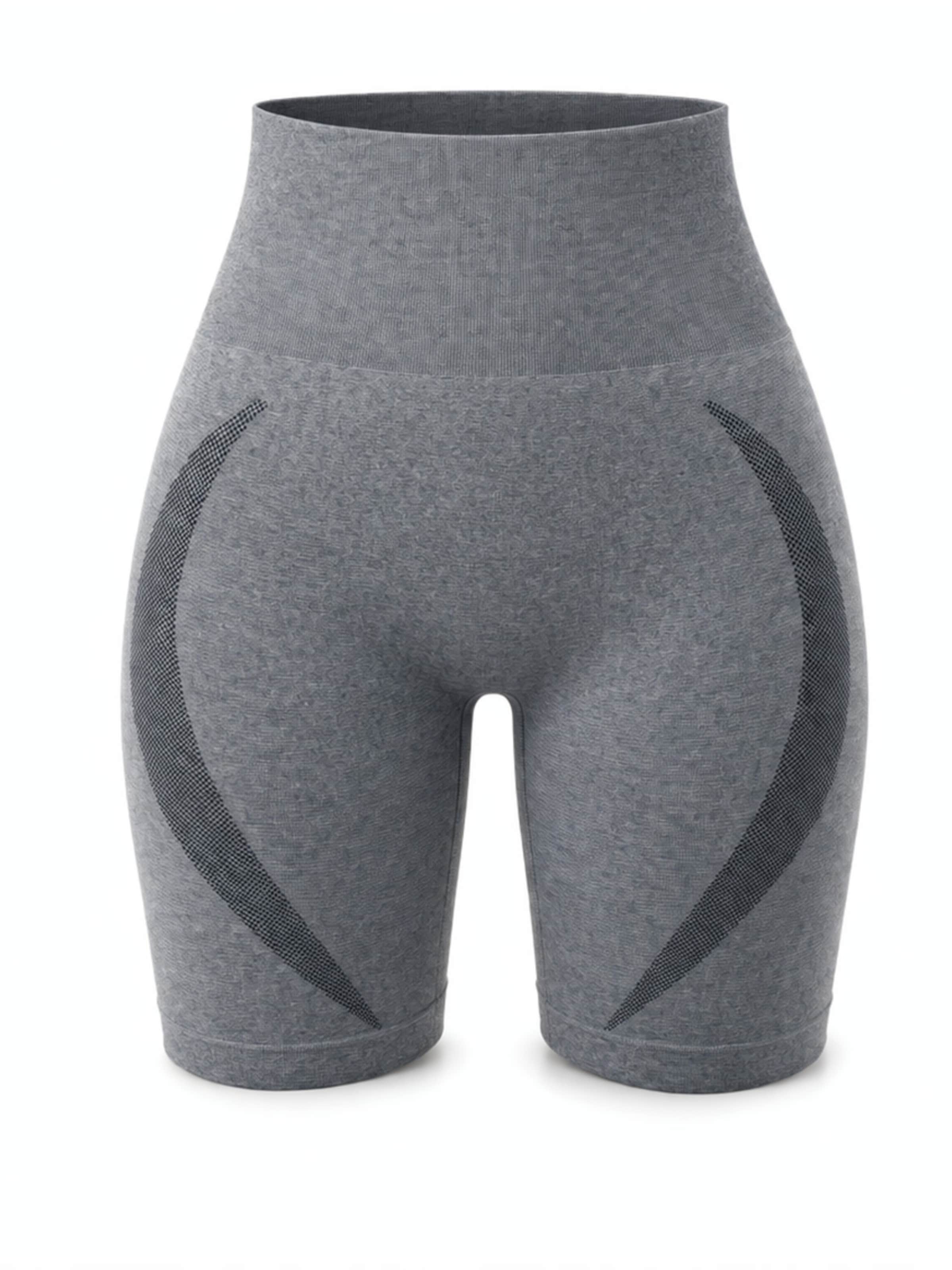 LEAFLETIC Skinny Workout Pants 'Leafletic Women’s Shorts' in Grey: front