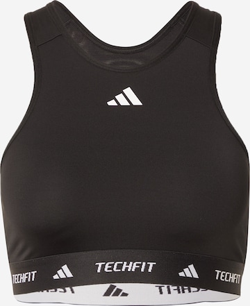 ADIDAS PERFORMANCE Bustier Športni nederček | črna barva: sprednja stran