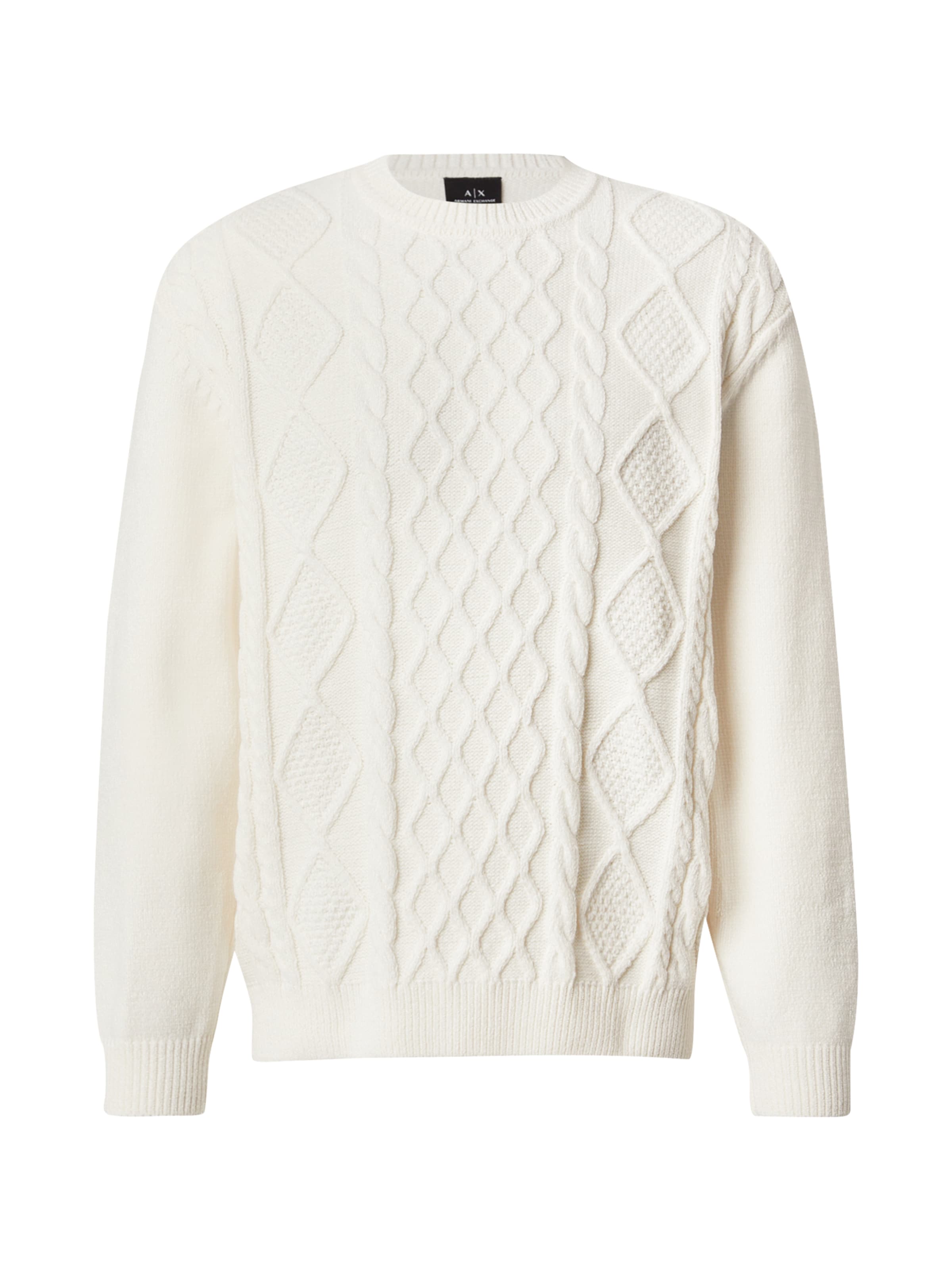 Pulover de la ARMANI EXCHANGE pe alb: față