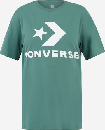 T-Shirt CONVERSE en vert : devant