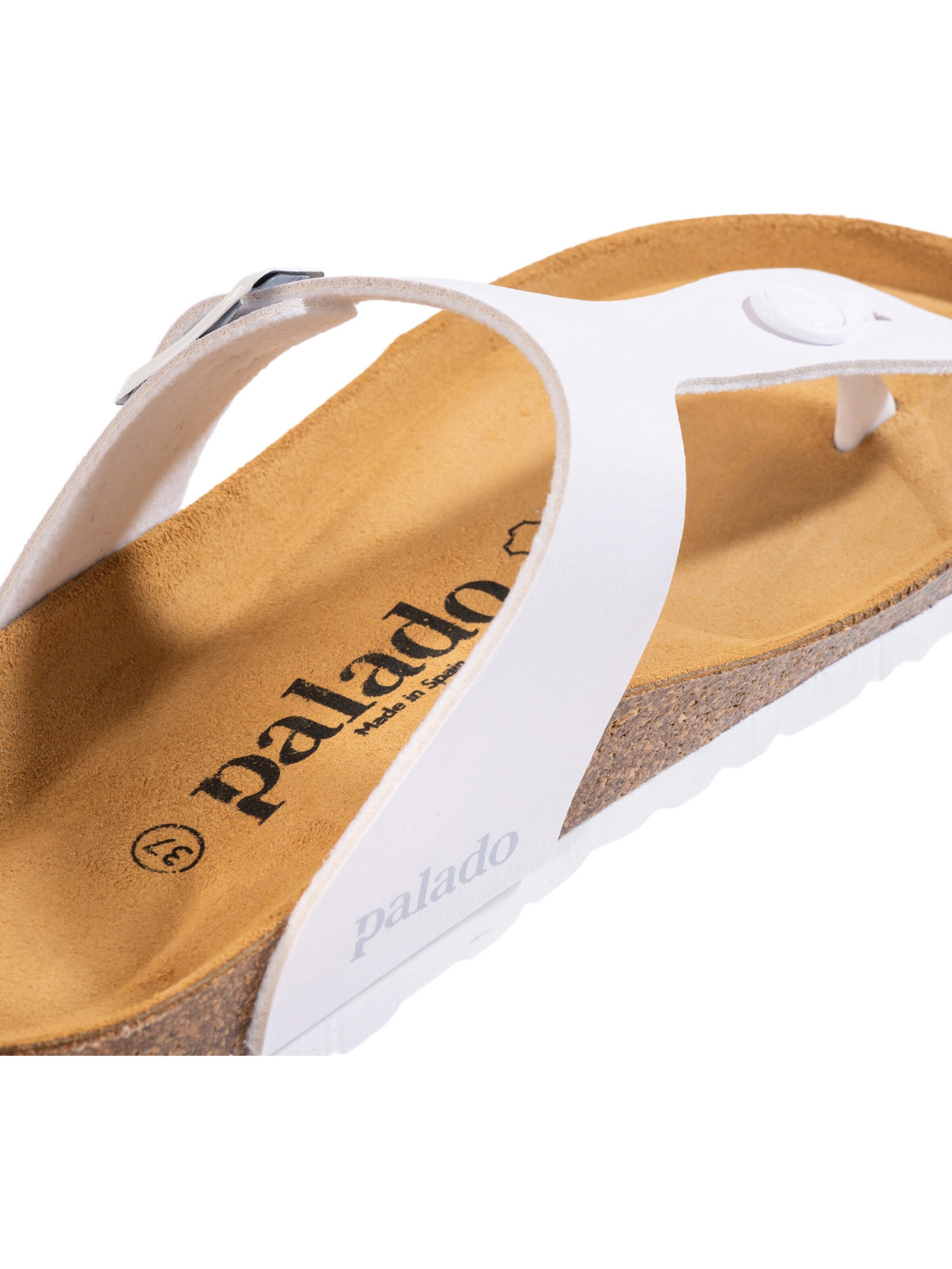 Palado T-bar sandals 'Palado Kos Matt' in White