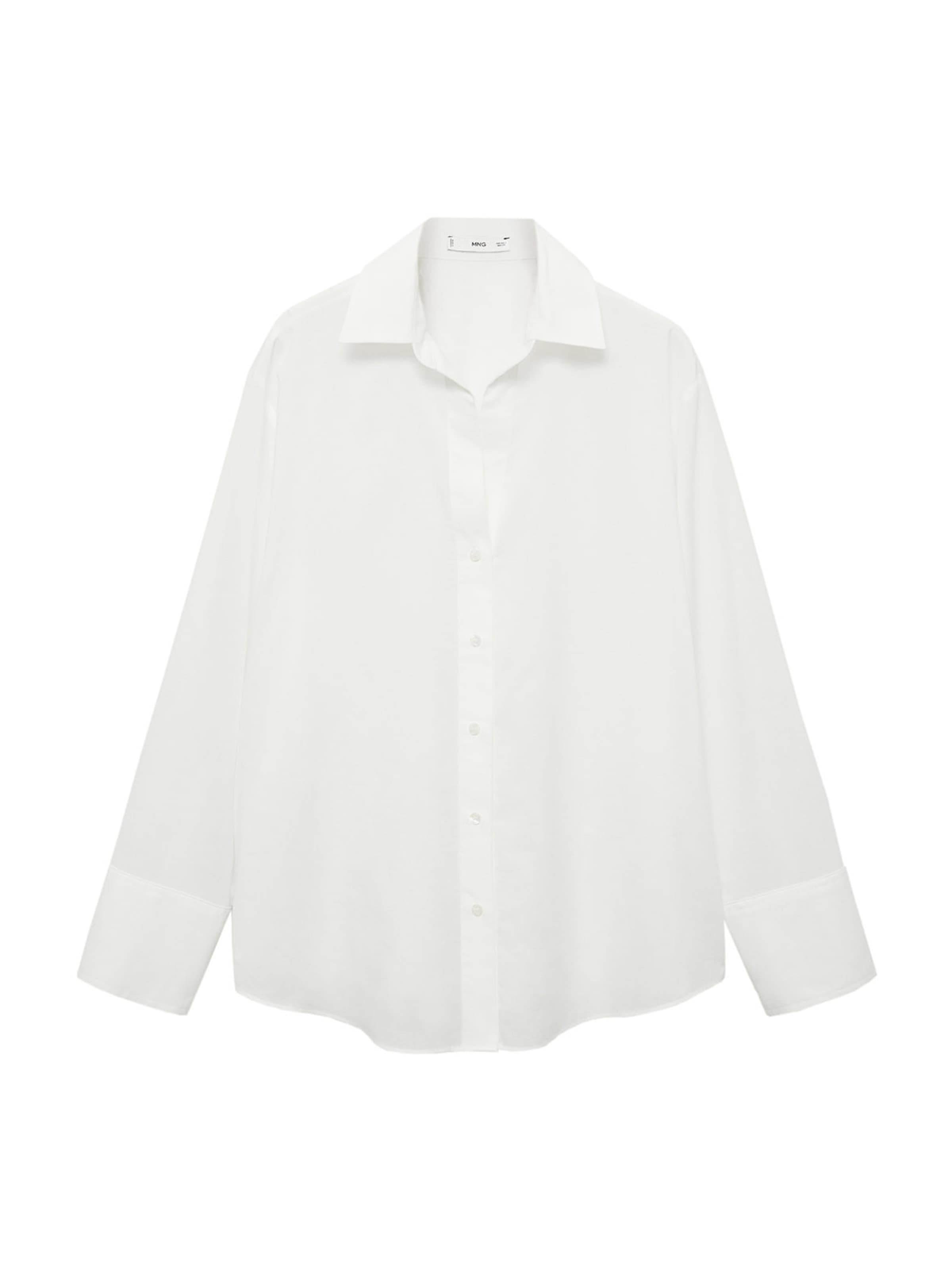 MANGO Bluse 'CLIPPER' in Weiß: Vorderseite