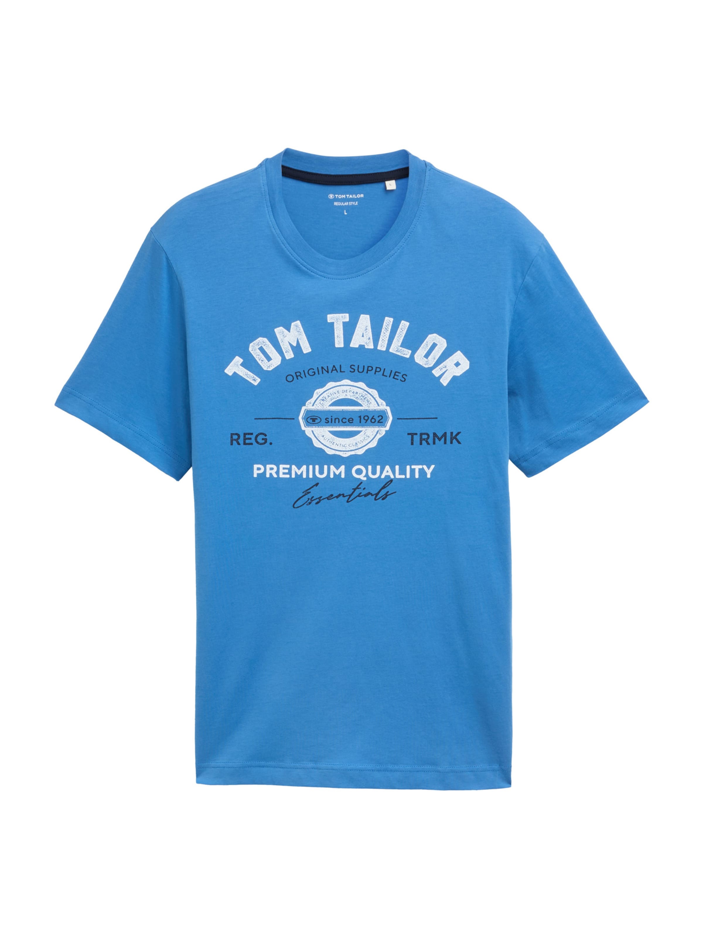 TOM TAILOR Shirt in Blauw: voorkant