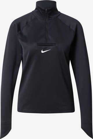 NIKE - Camiseta funcional 'Element' en negro: frente