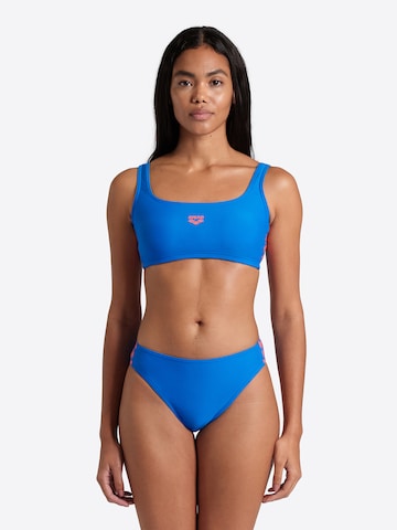 ARENABustier Sportski bikini 'ICONS' - plava boja