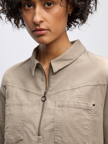 STREET ONE Shirt Dress in Beige