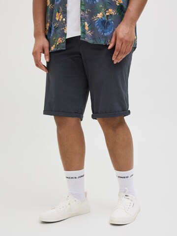 Jack & Jones Plus regular Lærredsbukser i blå