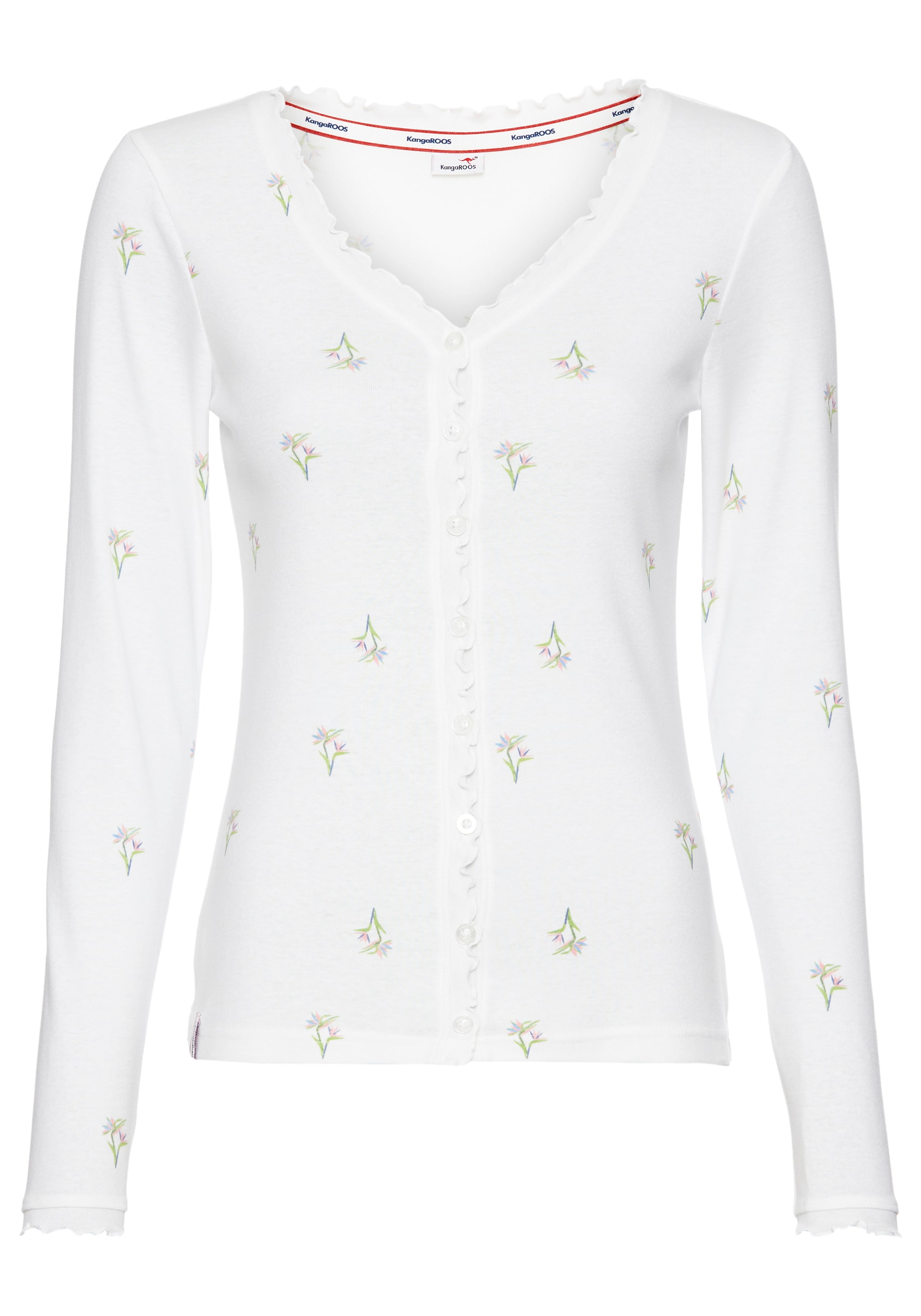KangaROOS Shirt in Weiß: Vorderseite