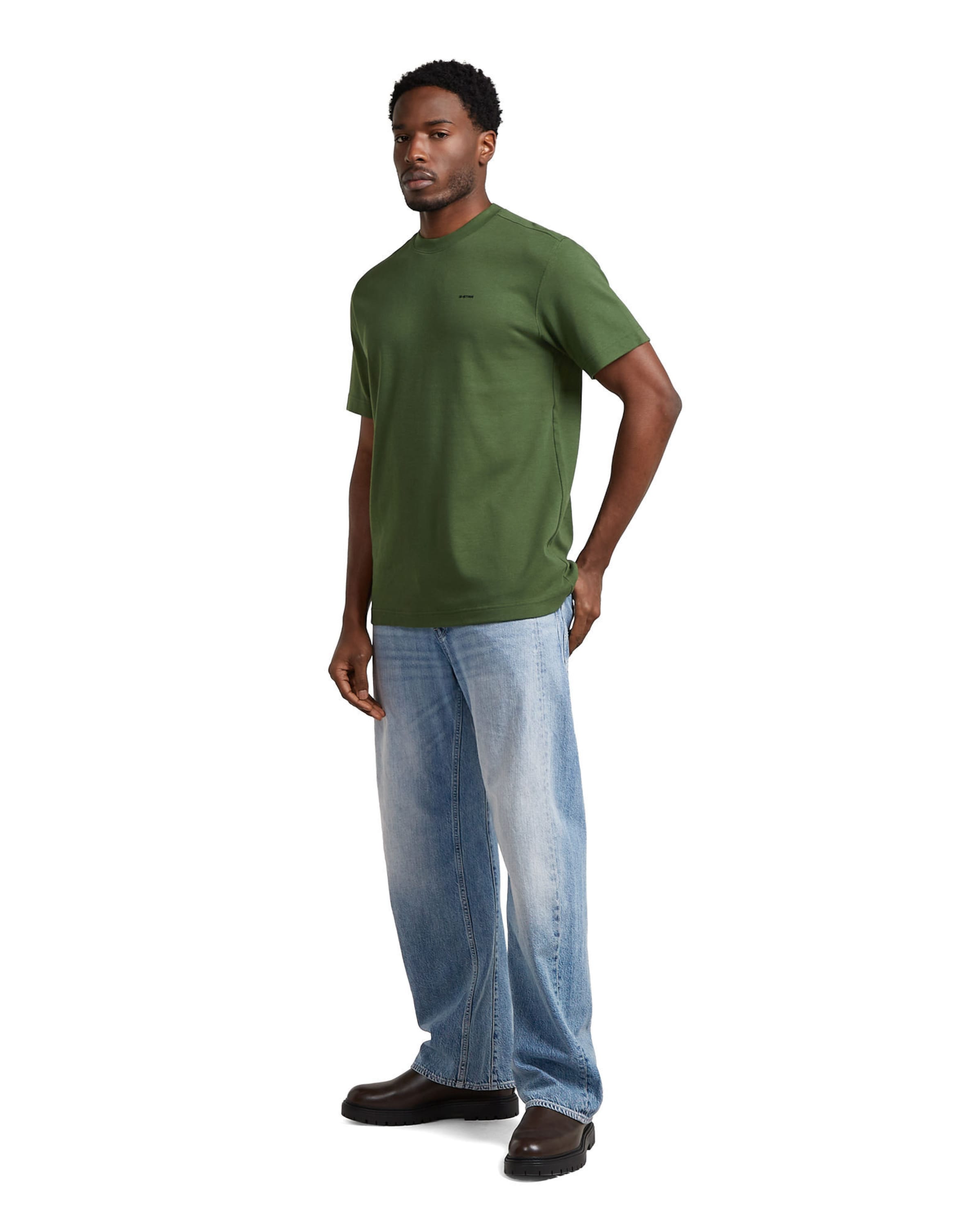 G-STAR Shirt 'True Regular T-Shirt' in Groen