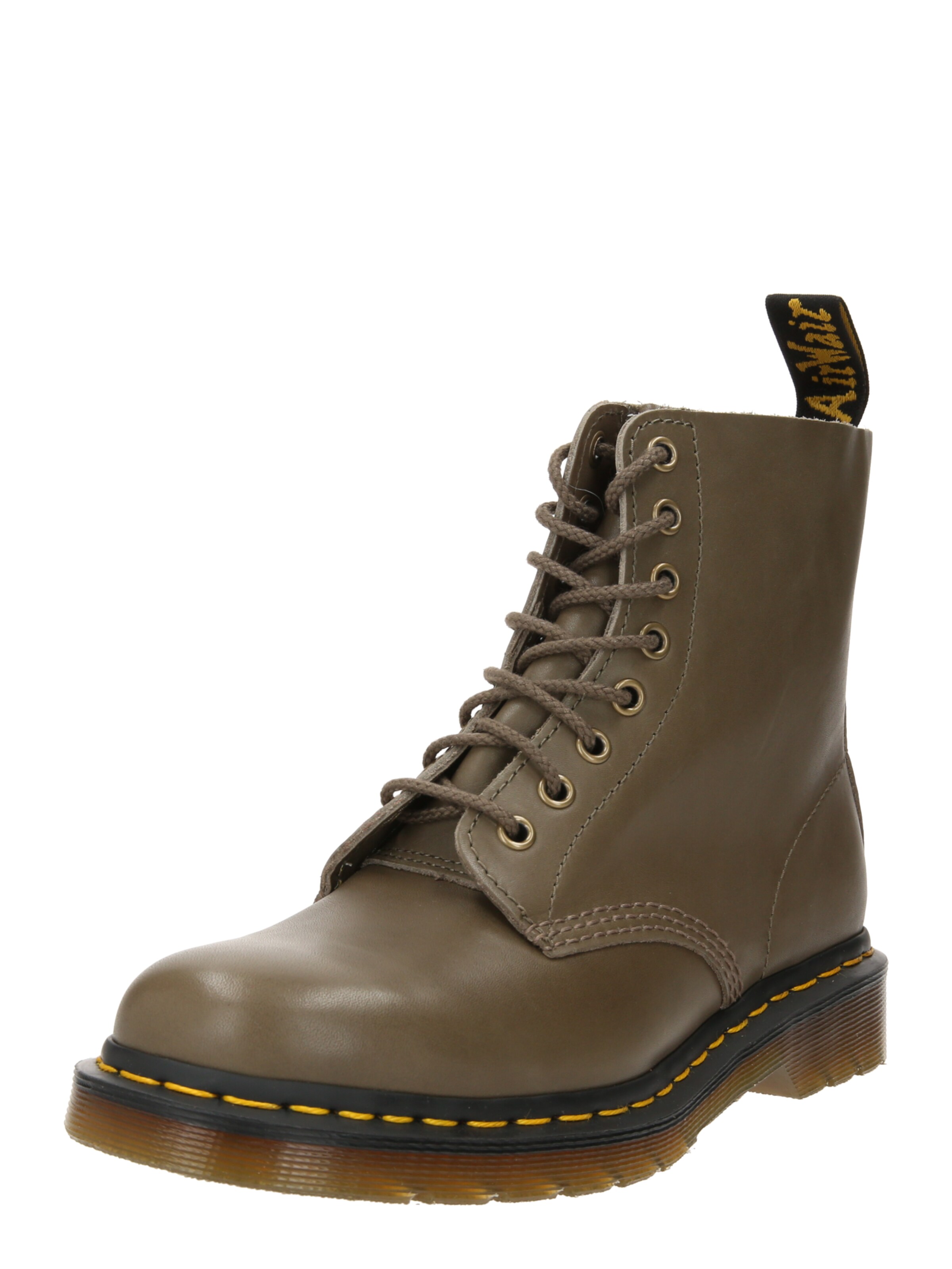 Dr. Martens Veterboots '1460 Pascal' in Groen: voorkant