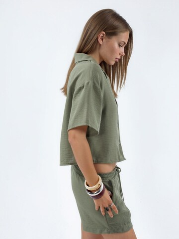 Busem Blouse in Groen