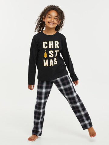 Threadgirls Pajamas 'Harold' in Black: front