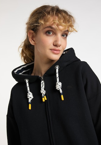 Schmuddelwedda Zip-Up Hoodie in Black